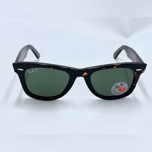 Polarized Rayban Havana w Green Polarized Lens 50mm - Ships Today